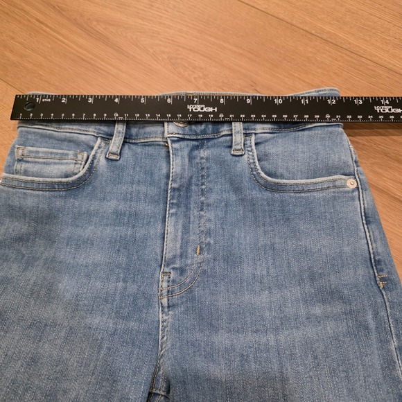 Frame Le Crop Mini Boot Jeans Clearwater Blue High Rise LCMB630 Size 25 - Picture 7 of 12